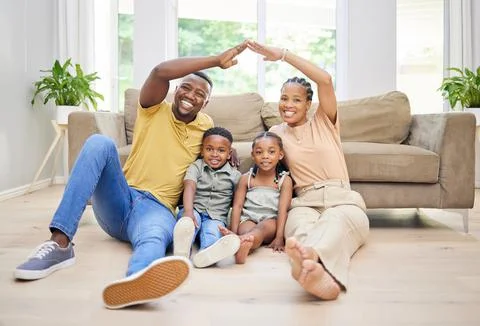 Security is our top priority. Full length shot of a young couple sitting with Stock Photos