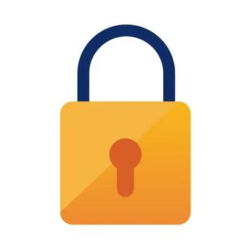 Security padlock icon Stock Illustration