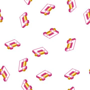Security padlock isometric icon seamless pattern 스톡 일러스트