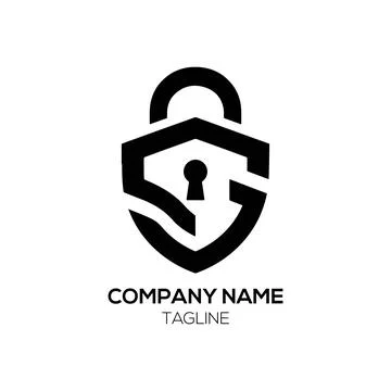 Security Padlock Logo for Safe Protection Stock Illustration