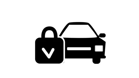Security Padlock Loop Flat Animation Stock Footage 335667973