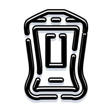 Security pass holder for identification and access control Ilustração Stock
