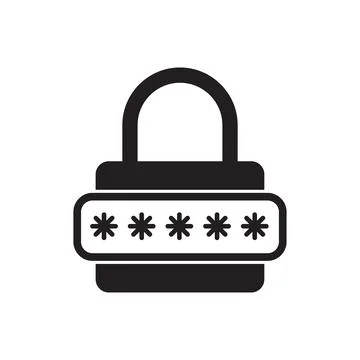 Security password icon vector for graphic design, logo, web site, social medi 스톡 일러스트