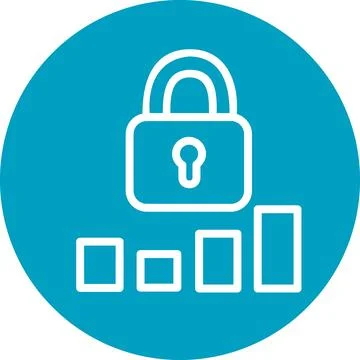 Security password lock and data protection Stock Illustration