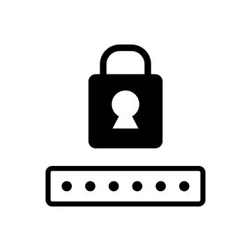 Security. Password. Locked padlock. Vectors. Ilustração Stock