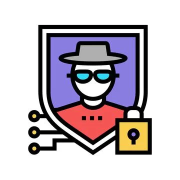 Security people value color icon vector illustration Stock Illustration