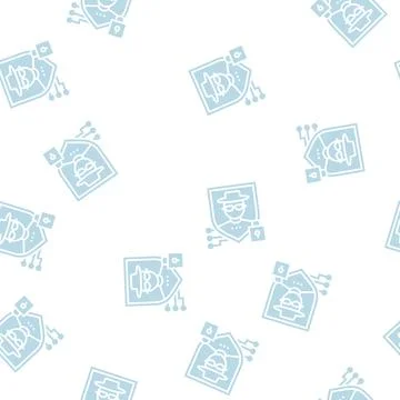 Security people value glyph seamless pattern 스톡 일러스트