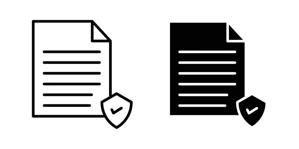 Security policy icon for web projects Stock Illustration