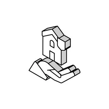 Security post isometric icon vector illustration Stock Illustration