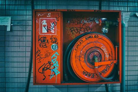 Security preparations in the case of a fire Stock Photos