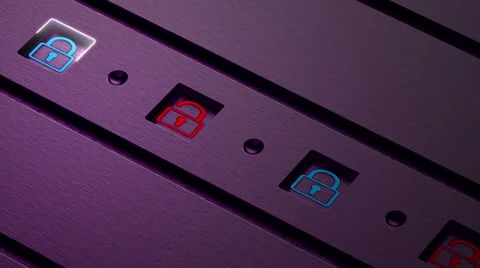 Security process for security of information systems and data. 4K seamless loop. Stock Footage 64764702