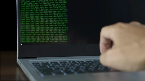 Security of a programm. Video stock 121660196