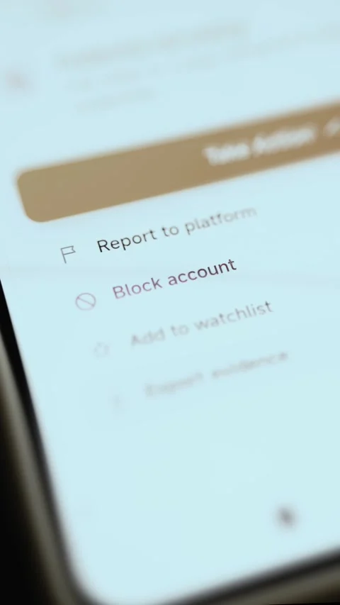 Security Response Screen Offering Report Ignore And Back To Account 4K Stock Footage 341853781