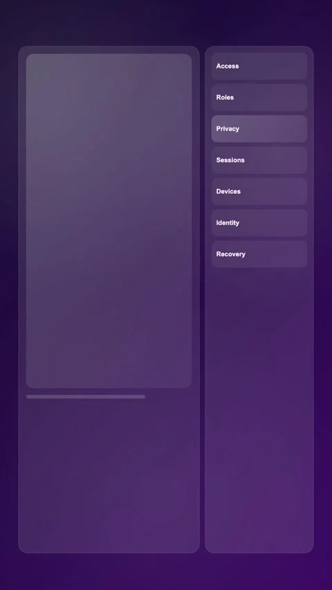 Security Review Workspace Modern Gradient SaaS Interface Vertical Animation Stock Footage 345155196