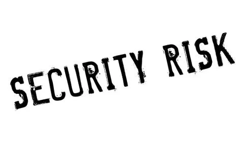 Security Risk rubber stamp Stock Illustration