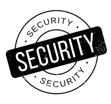Security rubber stamp Stock Illustration
