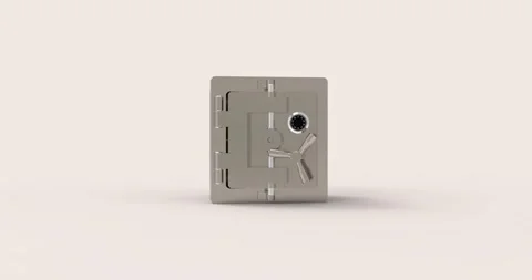 Security safe 3d video Stock Footage 291067147
