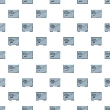 Security safe box digital lock seamless pattern background 스톡 일러스트