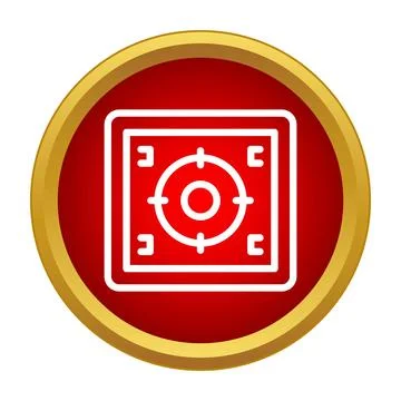 Security safe box icon protecting important items Stock Illustration