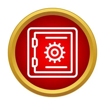 Security safe box icon protecting financial assets Stock-Illustration