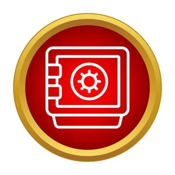 Security safe box protecting valuables and money Stock Illustration