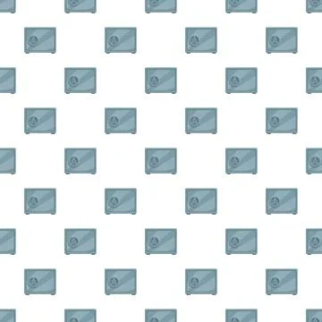 Security safe box protection seamless pattern background Stock Illustration