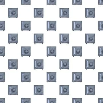 Security safe box protection storage seamless pattern Stockillustratie