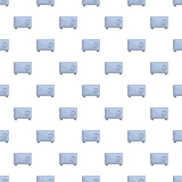 Security safe boxes seamless pattern background Stock Illustration