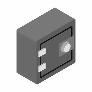 Security safe isometric 3d icon Stock Illustration