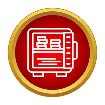 Security safe protecting money and valuable assets Stock Illustration