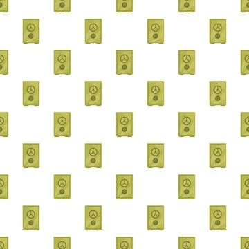 Security safe vault cabinet repeating pattern background Stock Illustration