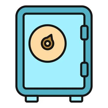Security safe vault combination lock concept icon Stock Illustration