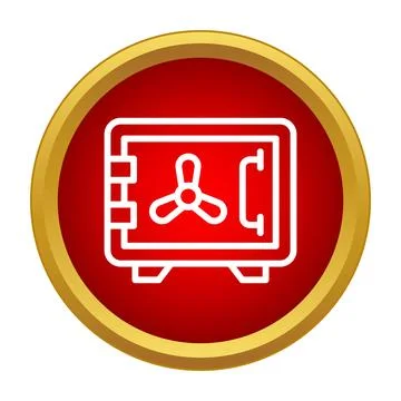 Security safe vault protecting valuables and assets Stock Illustration