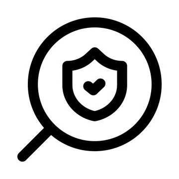 Security scan icon. Editable line icon. Professional and modern outline ico.. Stockillustratie