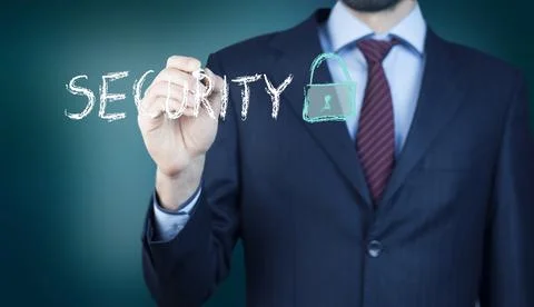 Security on the screen Stock Photos