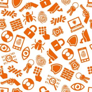 Security seamless pattern Stock Illustration