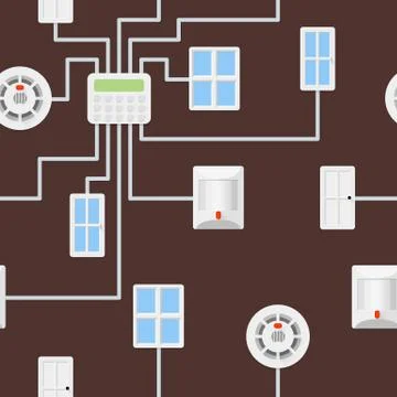 Security seamless pattern Stock Illustration