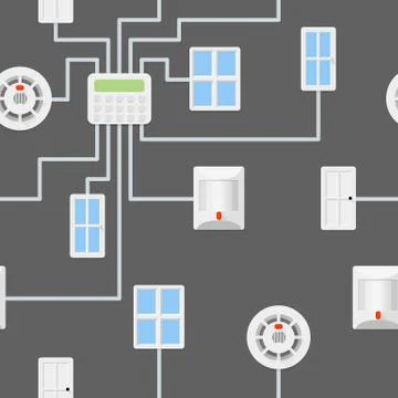 Security seamless pattern Stock Illustration