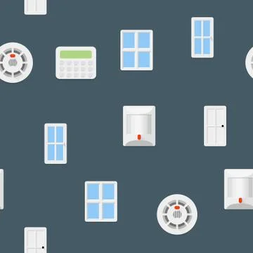 Security seamless pattern Stock Illustration