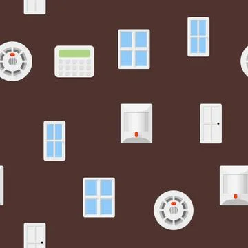 Security seamless pattern Stock Illustration