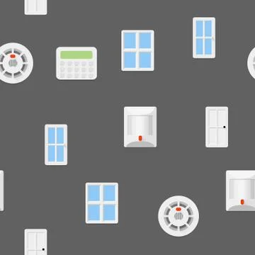 Security seamless pattern Stock Illustration