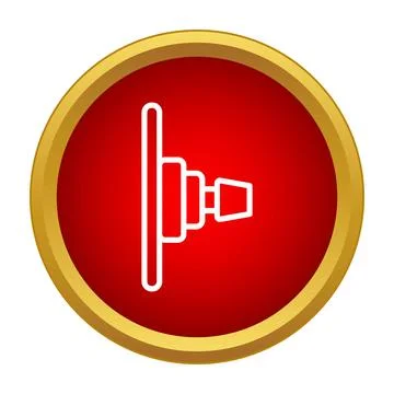 Security sensor alert icon for surveillance system Stock Illustration