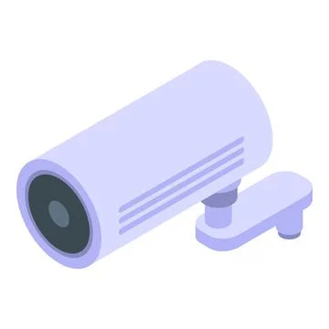 Security service camera icon, isometric style イラスト素材
