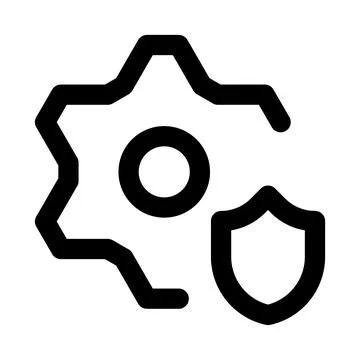 Security settings icon. Editable line icon. Professional and modern outline.. Stock Illustration
