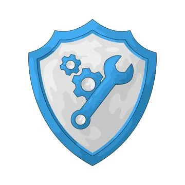 Security settings illustration Illustrazione stock