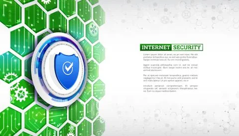 Security shield and data protection technology background. System privacy. 스톡 일러스트