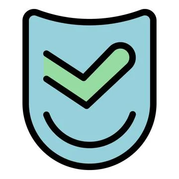 Security shield with check mark and smile, ensuring safety and satisfaction 스톡 일러스트