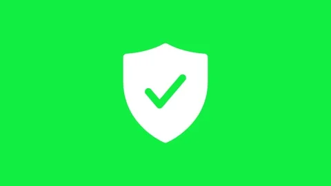 Security shield checkmark protection verified approval animation Stock Footage 330538552