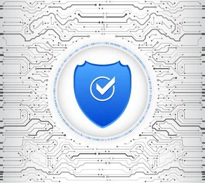 Security shield concept. Internet security. Stock Illustration