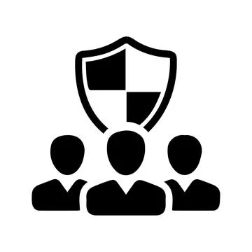 Security Shield Icon, Employment Security Stock Illustration